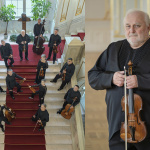 Súčasný členovia orchestra si na pódiu zamuzicírujú s bývalými členmi, pod vedením umeleckého vedúceho Ewalda Danela | Zdroj: SF, Foto: A. Trizuljak