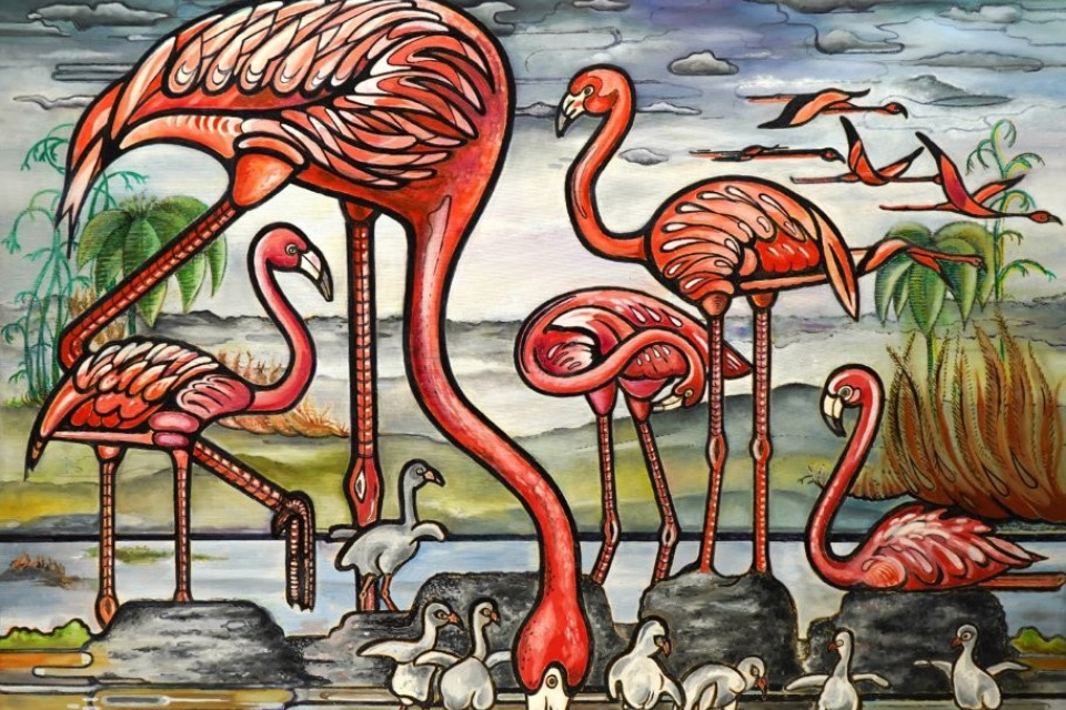 Ľudmila Rogovská - plameniaky | Zdroj: TS