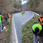 Dobrovoľníci a ochranári budujú zábrany na frekventovanej ceste na Záhorí | Zdroj: Správa CHKO Záhorie