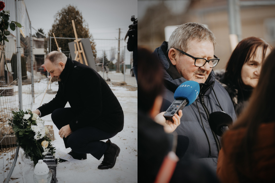 Pietnej spomienky sa zúčastnil Trnavský župan a otec zavraždeného Jána Kuciaka | Zdroj: TTSK