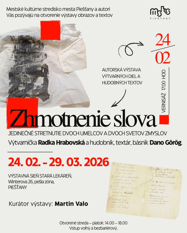 Plagát výstavy v Piešťanoch | Zdroj: TS