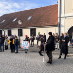 Protestujúci študenti aj dospelí | Foto: Zuzana Benková, Trnavské rádio