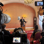 Premiér vystúpil po ukončení rokovania na tlačovej konferencií | Foto: Michaela Martišíková, Trnavské rádio