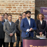 Tlačovú konferenciu otváral zástupca iniciatívy Peter Jarábek | Foto: Michaela Martišíková, Trnavské rádio