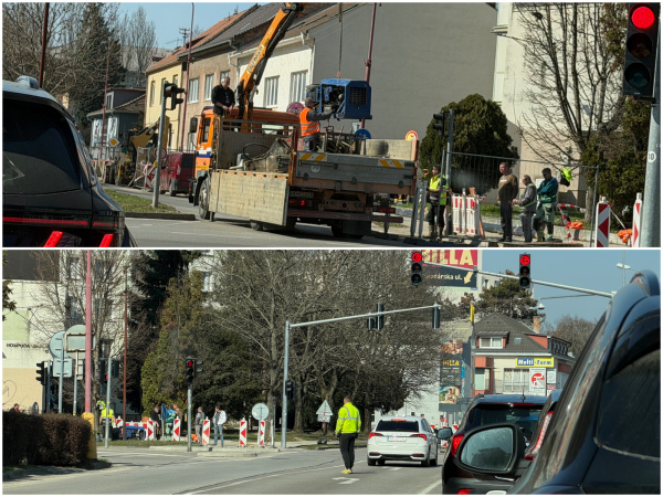 Na mieste sú zápchy aké bývajú v pracovné dni. | Foto: Trnavské