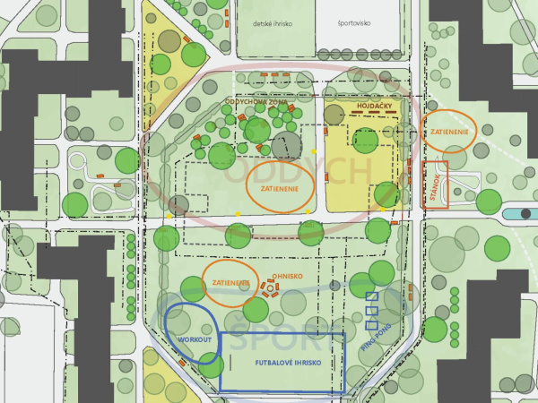 Jednou z možností je kombinácia ihrísk a zelene. | Foto: Piešťany