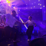 Na pódiu sa zvŕtala Saša aj Adam. | Foto: Michaela Martišíková, redakcia