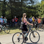 Dbajte na správnu výbavu aj oblečenie | Foto (otvorenie cyklotrasy Zelená cesta, 2025): Michaela Martišíková, Trnavské rádio