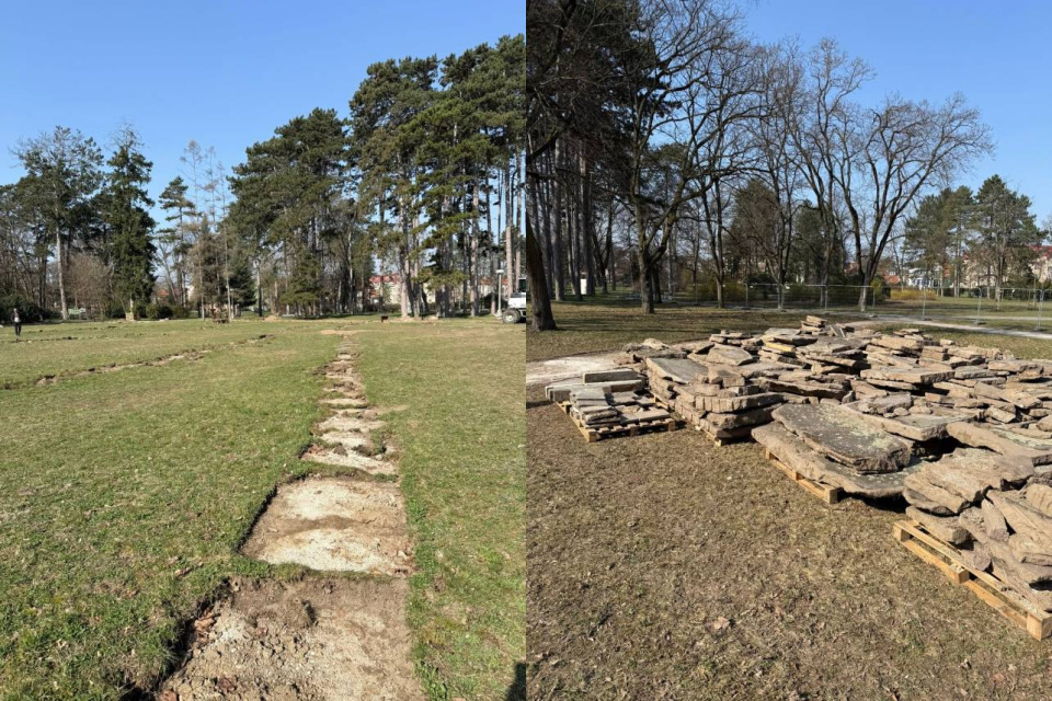 Kamene, ktoré opäť využijú v parku | Zdroj: Piešťanský park