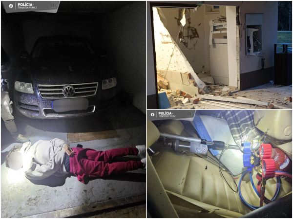 Páchatelia sa pokúsili auto s dôkazmi zlikvidovať, polícia však zasiahla skôr. | Foto: PZSR