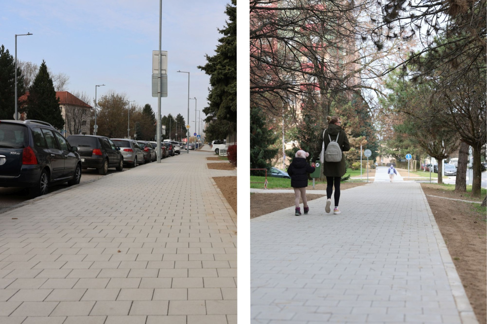Nové chodníky slúžia pre cyklistov aj chodcov | Zdroj: TS mesta Senica