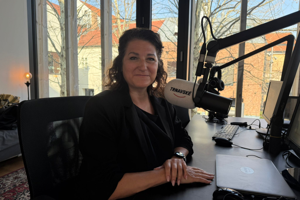 Do štúdia Trnavského rádia zavítala budúca rektorka UCM v Trnave Iveta Dirgová Luptáková | Zdroj: Trnavské rádio