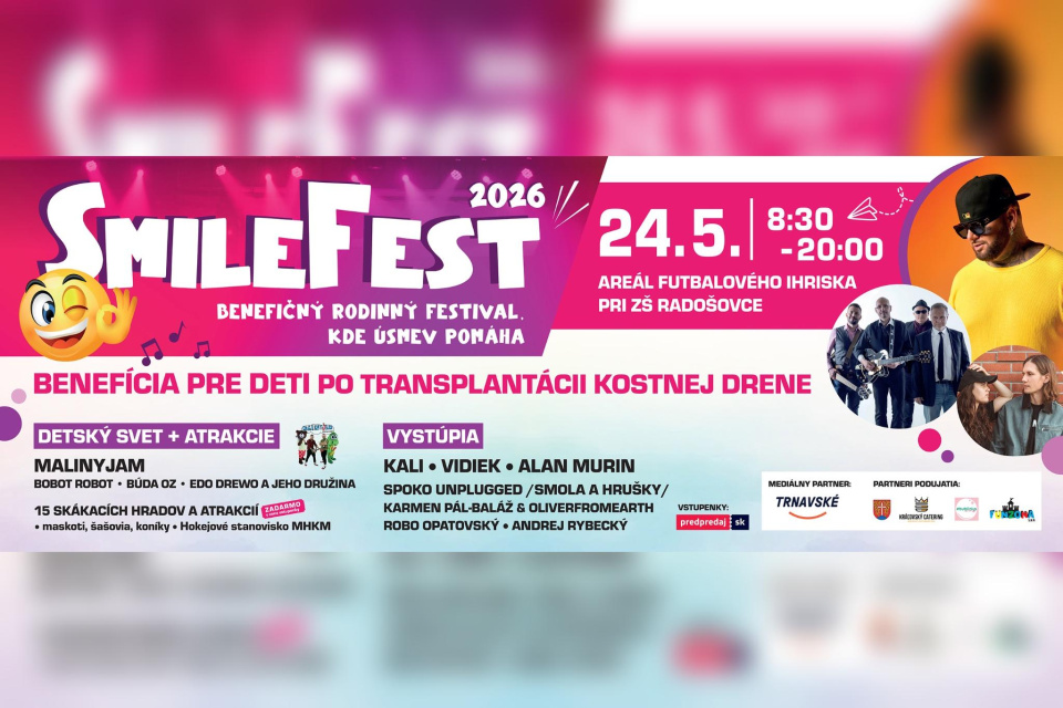 SMILE FEST 2026 prinesie bohatý program | Foto: TS