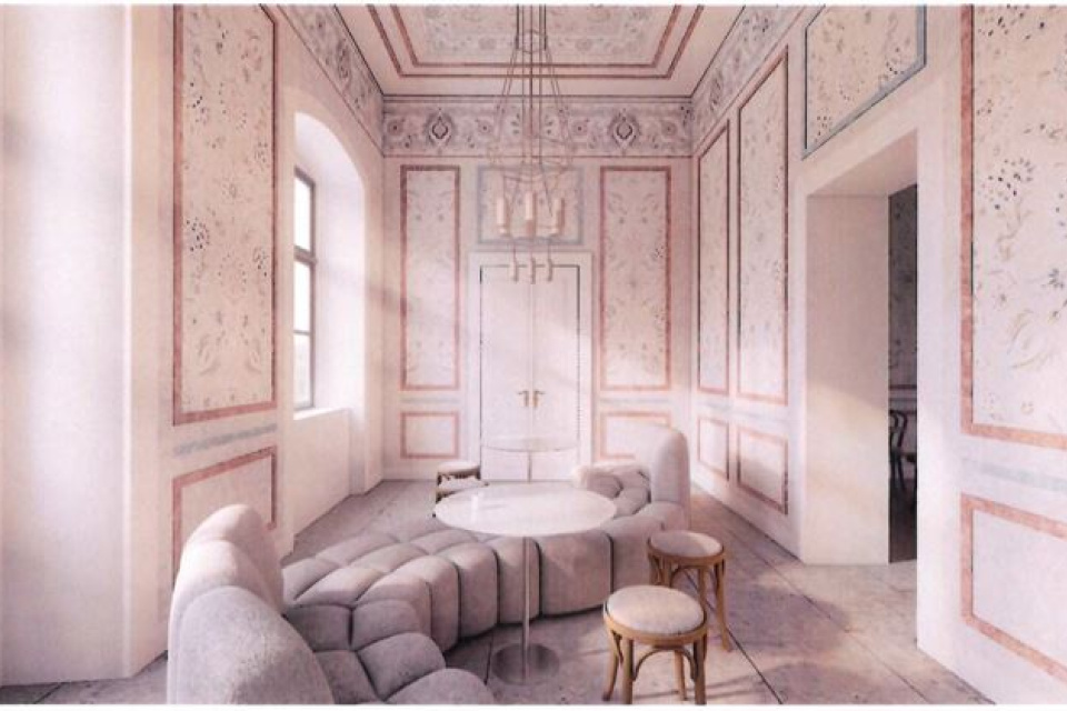 Ďalšia z vizualizácií kaviarne | Zdroj: Mesto Trnava