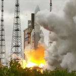 Štart rakety, ktorá vyniesla teleskop na obežnú dráhu. | Foto: Nasa