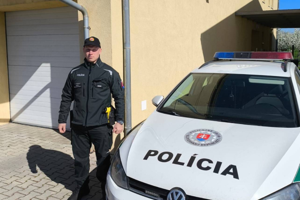 Policajt, ktorý zachárnil život | Zdroj: Polícia SR - Trnavský kraj