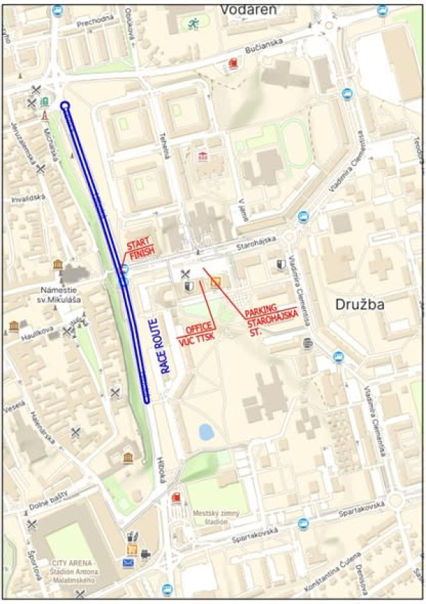 Trasa povedie cez obce Kátlovce - Nižná - Veľké Kostoľany - okolo atómovej elektrárne späť do Jaslovských Bohuníc. | Foto: Polícia SR - Trnavský kraj