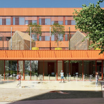 Nová vizualizácia fasády školy | Zdroj: Archinfo