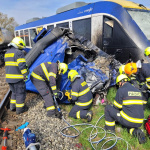 Nehoda vlaku v Dunajskej Strede | Zdroj: Hasičský a záchranný zbor﻿