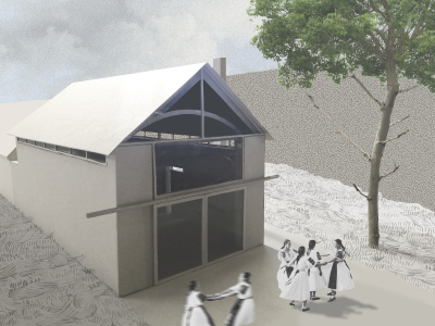 Vizualizácia komunitného domu v Kútoch | Zdroj: ARCHITEKTI BKPŠ