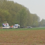 Na mieste mal zasahovať aj vrtuľník. | Foto: Svetlana Vaculková, Dopravný servis SE, SI a okolie