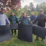 Nová gumová podlaha do obecnej posilňovne | Zdroj: Obec Zavar