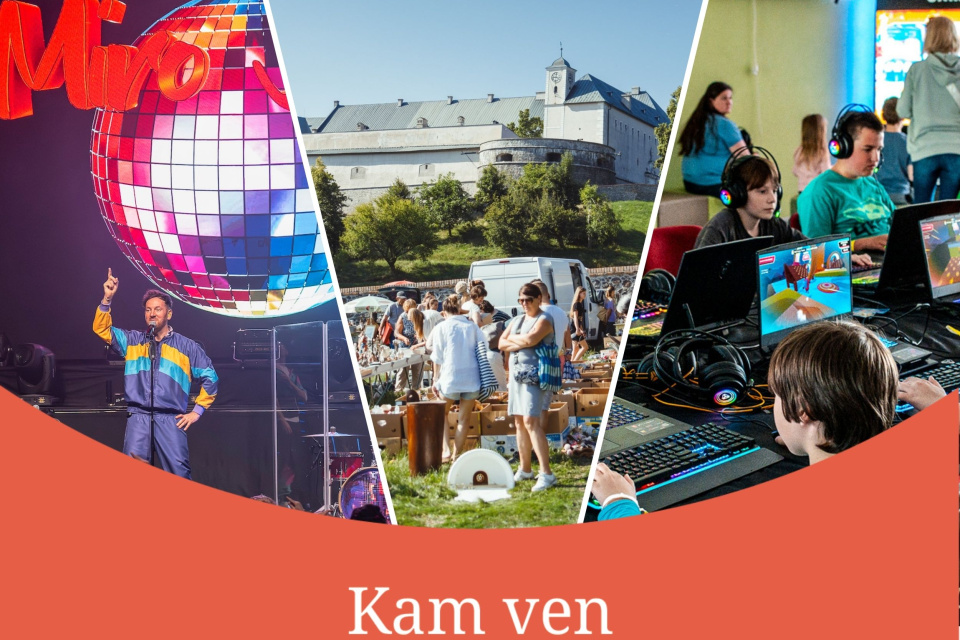 Aký bude váš program na víkend? | Zdroj foto: Miro Jaroš koncert, Trh starožitností Červený Kameň, PixelZest 2026