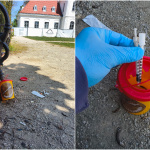 Pozostatky zrejme po narkomanoch boli na mieste, kde sa hrali deti. | Foto: Pavol Vančo