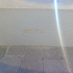 Opravu terasy kultúrneho domu ešte úplne nedokončili. | Foto: Obec Sobotište