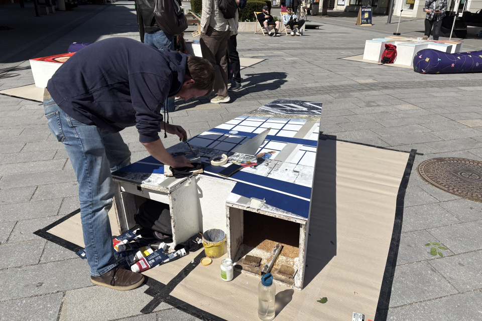 Posledné písmeno zachytáva železničnú stanicu v Trnave | Foto: Michaela Martišíková, redakcia