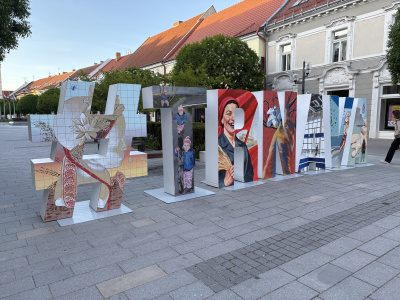 Nový hešteg už nájdete na pešej zóne | Zdroj Foto: Michaela Martišíková, redakcia