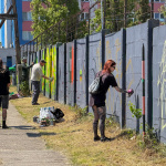 Na Skladovej prebiehal graffiti jam | Zdroj: Trnavské rádio