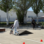 Stretnúť sme mohli aj mladých skateboardistov | Zdroj: Trnavské rádio