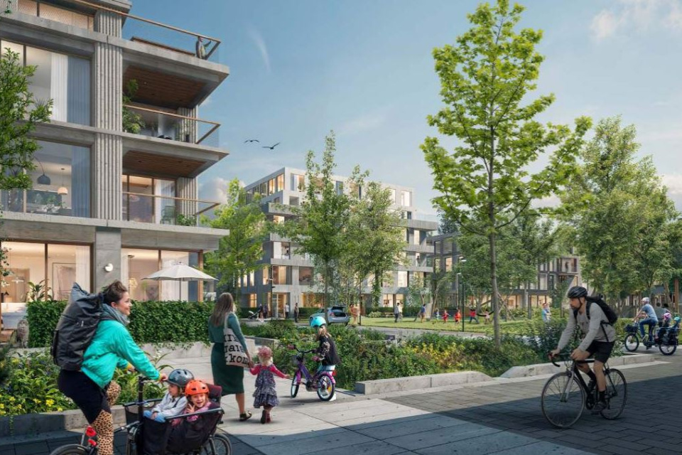 Pohľad na susedské námestie | Zdroj: Mesto Trnava / Mandaworks 