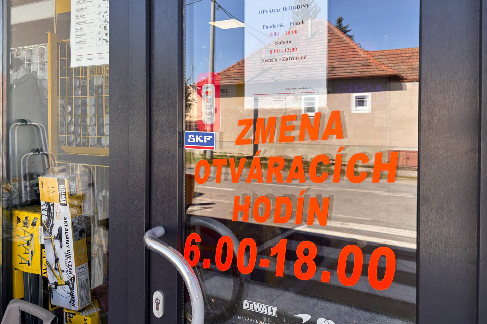 Otváracie hodiny predajne | Foto: Trnavské rádio