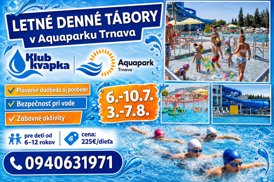 Denné tábory v Aquaparku Trnava sú späť | Foto: PR