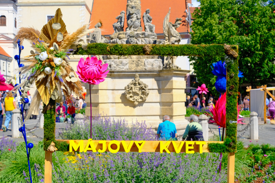 Piatok na Májovom kvete v centre Trnavy. | Foto: dv