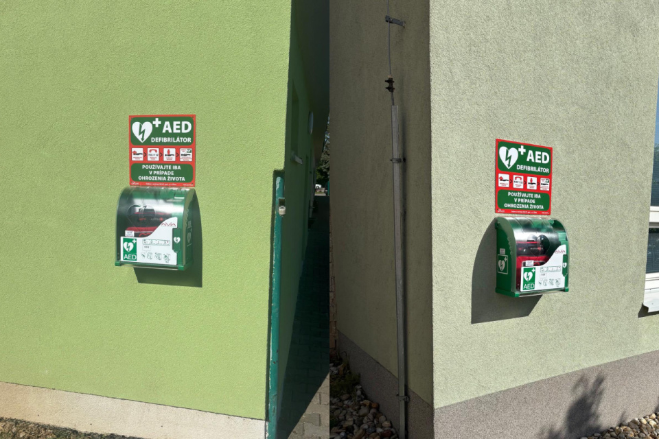 Nové AED defibrilátory v Ružindole | Zdroj: Obec Ružindol