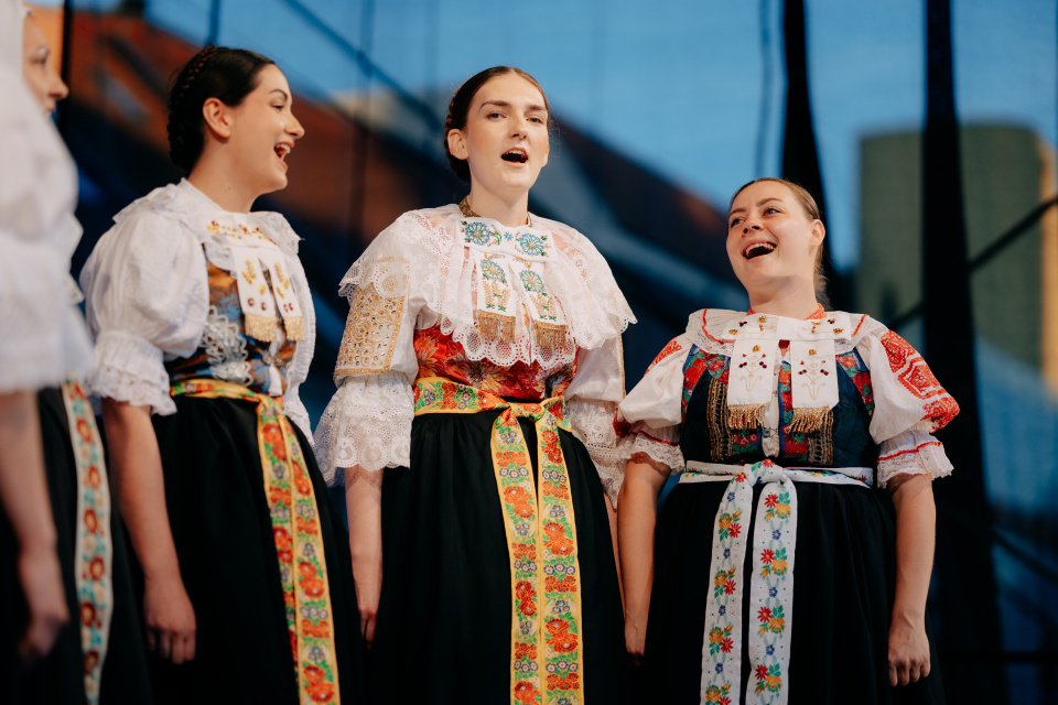 Počas piatkového programu sa predstavili aj domáce folklórne súbory | Zdroj: Martin Hesko, Zaži v Trnave
