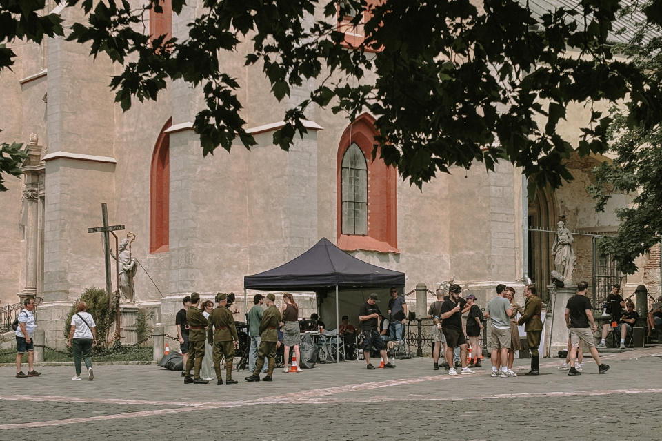 V Trnave sa rozložili filmári | Foto: Zuzana Benková, Trnavské rádio