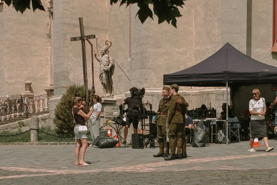 Ľudia sa fotili s hercami | Foto: Zuzana Benková, Trnavské rádio