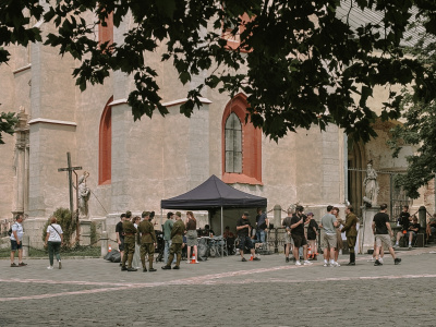 V Trnave sa rozložili filmári | Foto: Zuzana Benková, Trnavské rádio