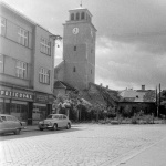 Evanjelický kostol v Trnave (Vajanského ulica) v roku 1965. | Zdroj: Fortepan/Kurutz Márton