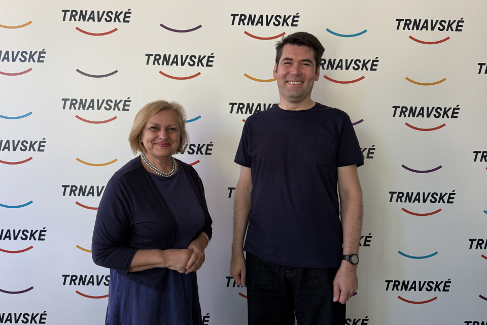 Beáta Balgavá a Miroslav Trubač v Trnavskom rádiu | Zdroj: Trnavské rádio