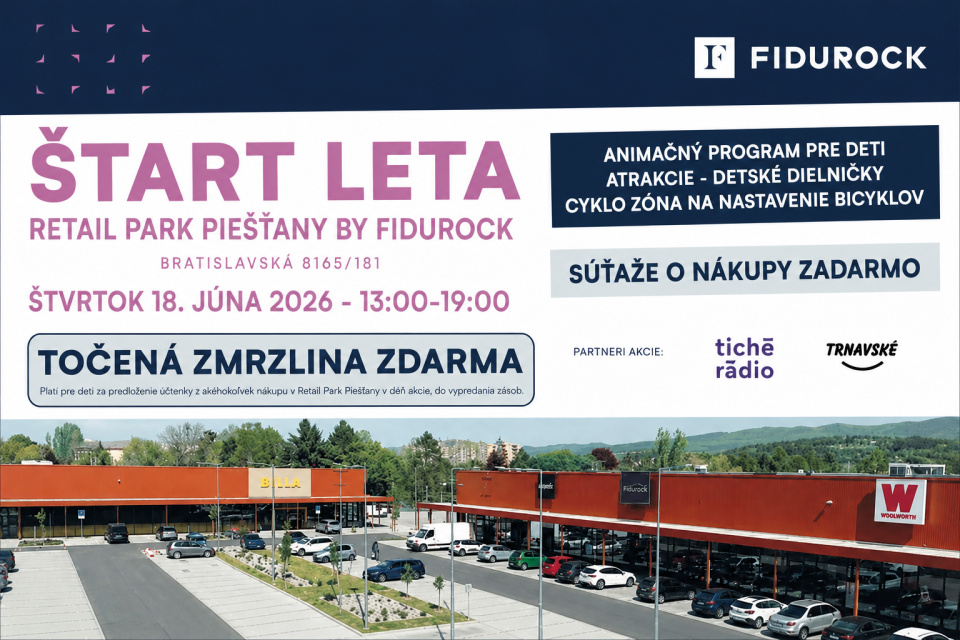 Nový Retail Park pri sídlisku A. Trajana otvára prázdniny veľkým rodinným podujatím | Foto: PR