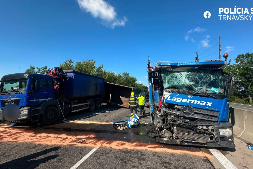 V úseku aj naďalej rátajte so zdržaním. | Foto: Polícia SR - Trnavský kraj 