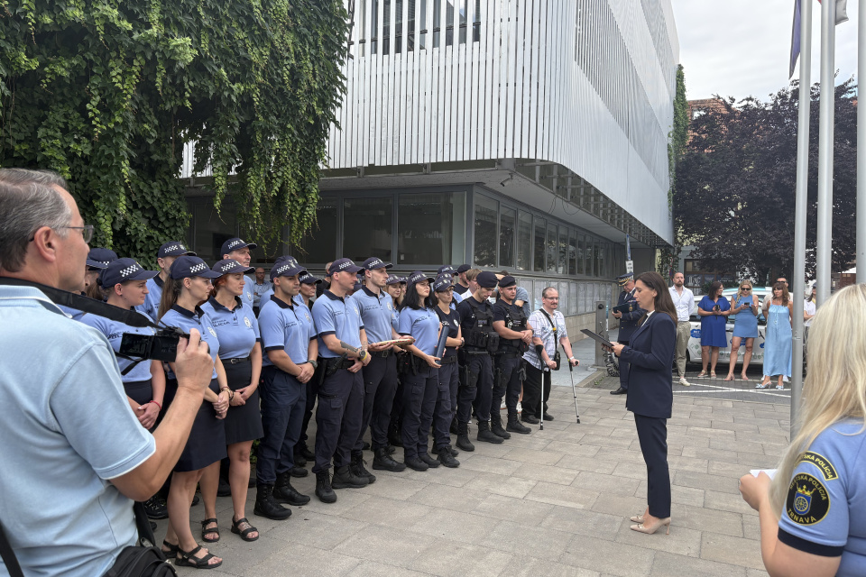 Slávnostné otvorenie nového klientskeho centra stálej služby mestskej polície Trnava (18.6.2026) | Foto: Michaela Martišíková, redakcia 