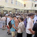 Žiaci zo Základnej školy s materskou školou Angely Merici v Trnave ukončili rok na dvore školy | Foto: MM, redakcia