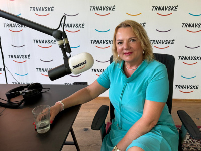 Soľavová na návšteve v Trnavskom rádiu | Zdroj: Trnavské rádio