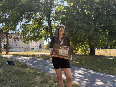 Prvé LEGO z rádiovej pátračky putuje prvej výherkyni | Foto: Alexandra Štofirová, Trnavské rádio 